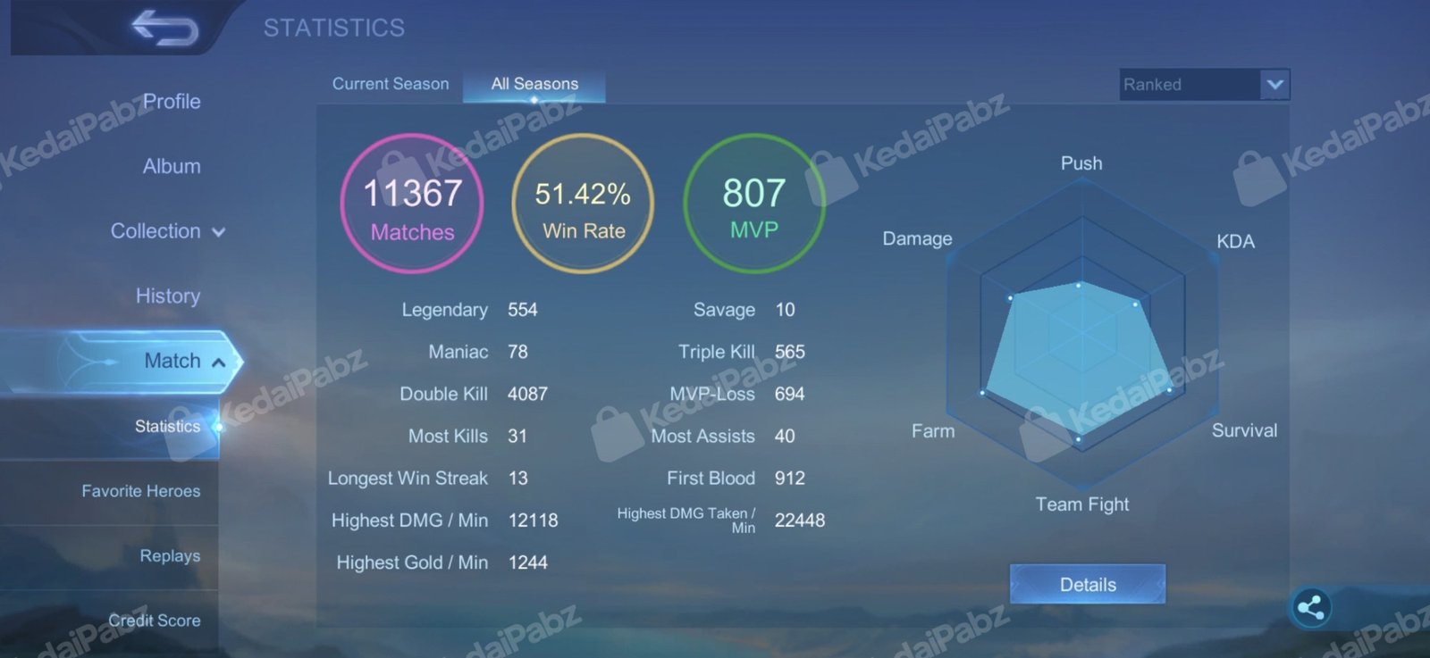 Mobile Legends | KP-1001 | MLBB MEGA COLLECTOR 1 — 10